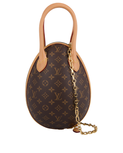 Egg Bag, Leather/Canvas, Monogram/Black, SP1179, DB/S/E, 3*